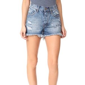 One x One Teaspoon High Waist Bonita Denim Shorts